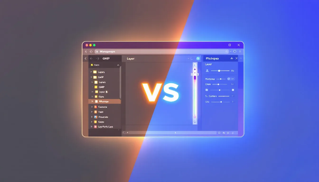 Photopea vs GIMP: Layer Management Comparison